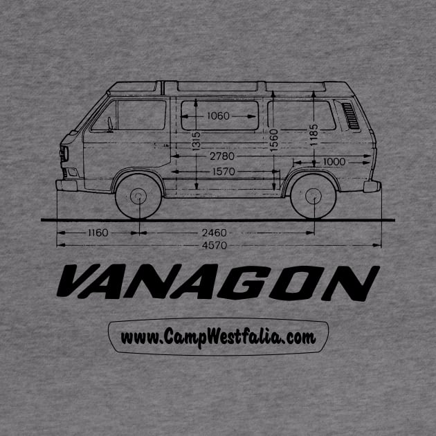 Vanagon Technical Drawing, light by CampWestfalia